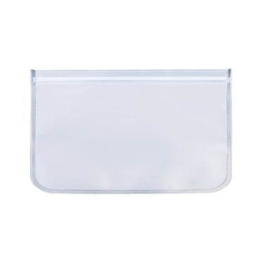 SLYNSHome Reusable Food Storage Bags Clear Plastic Sealed Bags for Fruits Vegetables Freshness Preservation - 7.8x11 inch