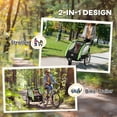 thumbnail image 4 of Aosom Remorque pour Vélo d'Enfant avec Rangement, Harnais à 5 Points, Poussette pour Bébé Verte, 4 of 10
