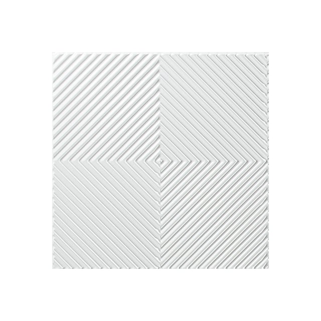Fasade Quattro Gloss White Wall Panel Sample 12" x 12"