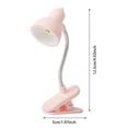 thumbnail image 3 of Mini Clip On Warm Light Desk Lamp For Study Reading Ideal Dorm Room Bedside Nightlight, 3 of 8