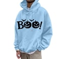 thumbnail image 1 of LUOGENLI Chandails à Capuchon pour Hommes Graphiques Voitures Chandail à Capuchon Graphique d'Halloween pour Hommes Chandail Molletonné à Enfiler Décontracté Chaud Doublé Veste à Capuche pour Automne Hiver Confort Chandails à Capuchon pour Hommes à Enfiler Travail Bleu Ciel Taille g, 1 of 4