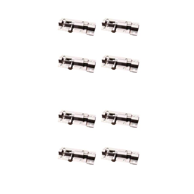 Decodeary 4pack/lot Affordable And Stylish Locks For Various Doors - Satisfaction Guaranteed Smooth Operation Slide Screws 2 inch 2PCS