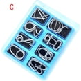 thumbnail image 3 of Brain Teaser Magic Educational Intellectual IQ Test Chinese Rings Metal Puzzles Brain Puzzles, 3 of 4