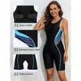 thumbnail image 4 of Beautyin Athletic One Piece Swimsuits for Women Boyleg Swimwear Racerback Bathing Suits, 4 of 7