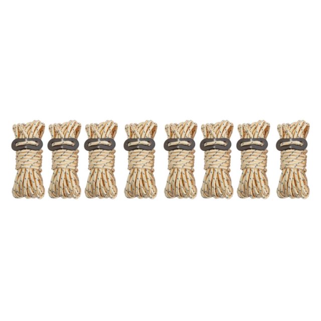 Shengyu 1/2/3 4X Tent Lanyard Reflective Rope Wind Cord High-strength Fine Workmanship DIY Prop Universal Outdoor Accessories Replaced Part Khaki 2PCS