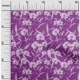 thumbnail image 1 of oneOone Rayon Purple Fabric Florals Sewing Craft Projects Fabric Prints By Yard 56 Inch Wide, 1 of 1