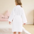 thumbnail image 4 of Kids' Long Sleeve Hooded Bath Towel Robe with Pocket, Absorbent Polyester-Spandex Blend for Bath, Pool, and Beach, 4 of 7