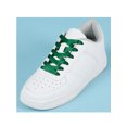 thumbnail image 2 of INSPIRE CHIC Unisex Solid Color Flat 0.4'' Wide Ribbon Shoelaces 2 Pairs 140cm/55.1" Dark Green, 2 of 6