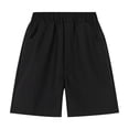 thumbnail image 1 of Timegard Unisex Baby Clothes Athletic Elastic Waist Shorts Solid Color Boy Girl Toddler Workout Shorts, 1 of 2