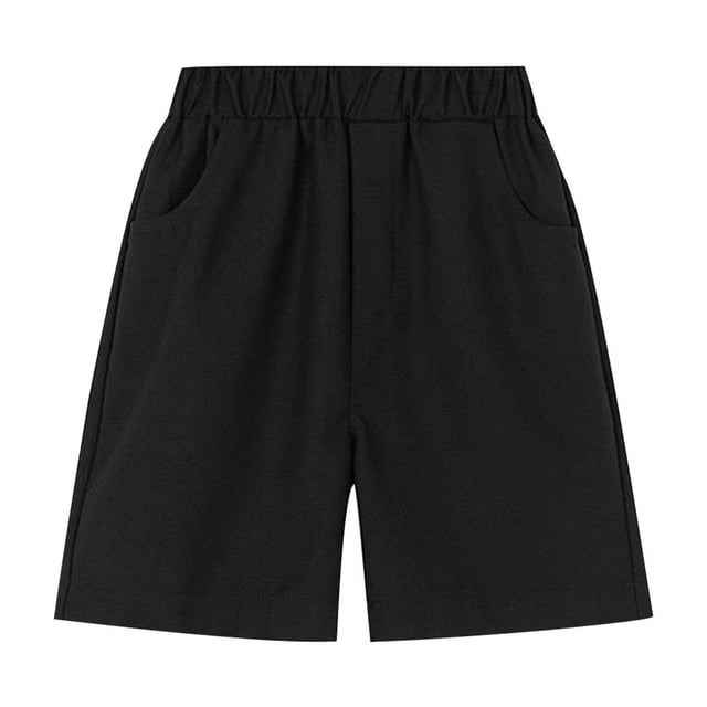 Timegard Unisex Baby Clothes Athletic Elastic Waist Shorts Solid Color Boy Girl Toddler Workout Shorts