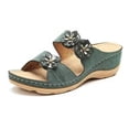 thumbnail image 4 of LSLJS Wedge Slide Slippers Women Ladies Outdoor Slippers Pearl Chain Soft Sole, 4 of 4