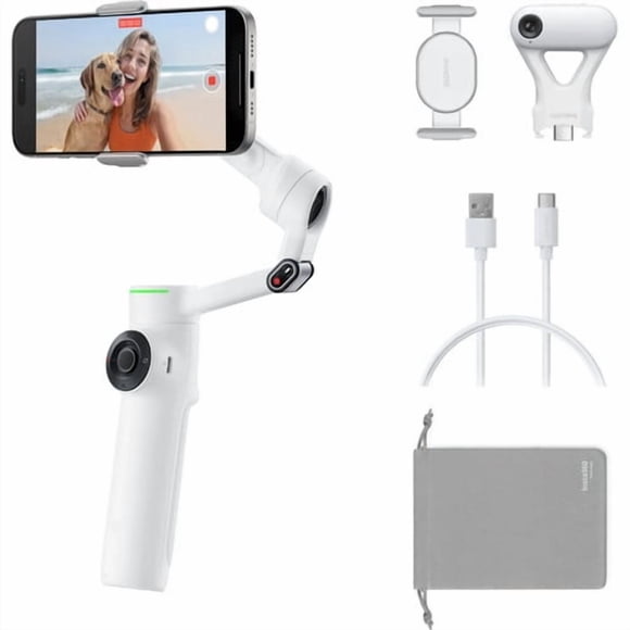 Insta360 AC CINSABQB_FLOW236 Flow 2 Pro AI Tracker Bundle Summit Blanc Vente au Détail
