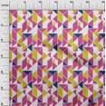 thumbnail image 2 of oneOone Cotton Flex Fabric Parallelogram & Triangle Geometric Print Fabric BTY 40 Inch Wide, 2 of 4