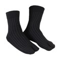 thumbnail image 4 of TISHITA Elastic Cotton Tabi Socks 2 Toe Socks Flip-Flops Socks Unisex Black, 4 of 8