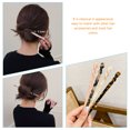 thumbnail image 2 of 4Pcs Tortoise Shell Long Hair Sticks Acetate Hair Pin Women Hair Styling Tools, 2 of 8