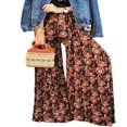 thumbnail image 2 of Pantalons de Plage Boho pour Femmes Taille Haute Décontractée Ample Jambe Grand Droite Imprimée, 2 of 5