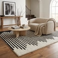 thumbnail image 4 of Rug Branch Domus Abstract Indoor Area Rug, Cream Black, Modern - Living Room, Bedroom, Dining Room, and Kitchen, 4 of 7