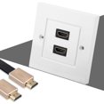 thumbnail image 2 of 8.5x8.5 Cm / 3.3x3.3 In  Wall Plate, Easy Installation Impact Resistant Wall Plate, Hotel For Home Theater, 2 of 8