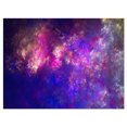 thumbnail image 2 of Clear Purple Starry Fractal Sky - Abstract Canvas Art Print, 2 of 3
