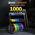 thumbnail image 3 of AKDSteel 3-Tier Barbell Storage Rack, Adjustable Height Dumbbell And Kettlebell Organizer, 1000 Lbs Capacity, q235 Carbon Steel, And Easy Assembly For Home Gym, 3 of 7