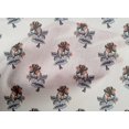 thumbnail image 4 of oneOone Cotton Poplin Fabric Leaves & Floral Block Printed Fabric 1 Yard 42 Inch Wide, 4 of 4