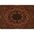 thumbnail image 1 of Ahgly Company Machine Washable Indoor Rectangle Transitional Mahogany Brown Area Rugs, 2' x 4', 1 of 7