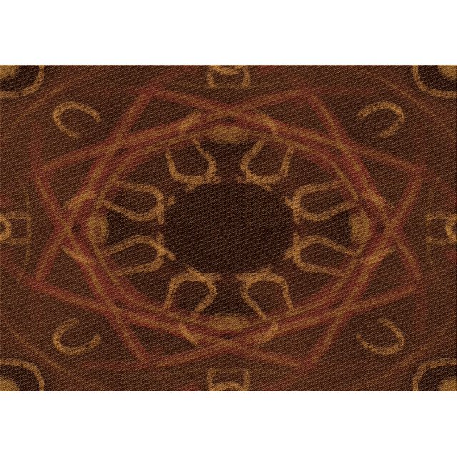 Ahgly Company Machine Washable Indoor Rectangle Transitional Mahogany Brown Area Rugs, 2' x 4'