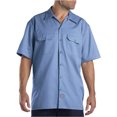 thumbnail image 1 of Dickies Mens Short-Sleeve Work Shirt, S, Gulf Blue, 1 of 1