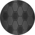 thumbnail image 1 of Ahgly Company Machine Washable Indoor Round Transitional Carbon Gray Area Rugs, 6' Round, 1 of 7