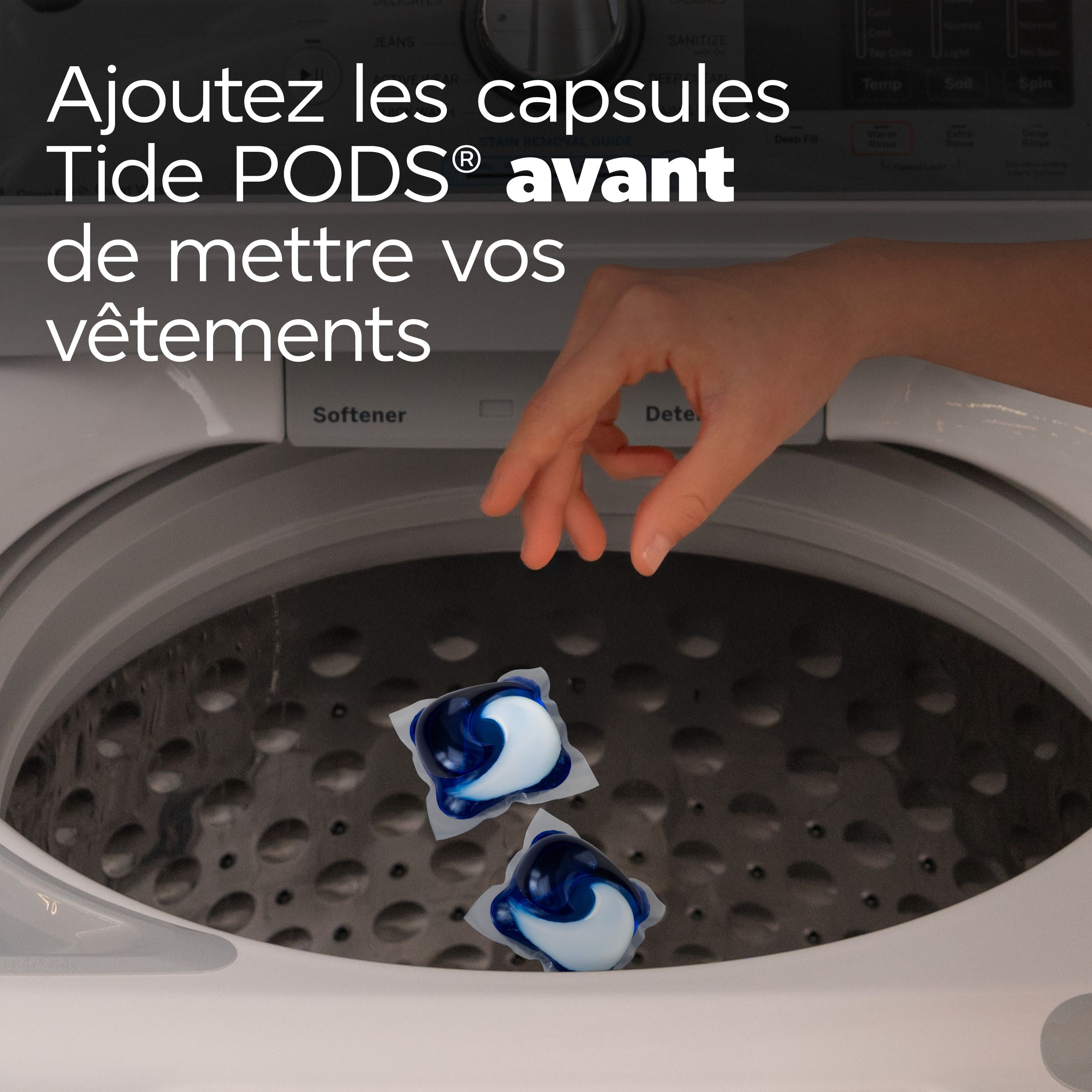 Tide Capsules de Détergent à Lessive, Parfum Prairie Fleurie, 3 en 1 Détachant, Éliminateur d'Odeurs, Protecteur des Couleurs, Capsules de Savon à Lessive Concentré, 16 Unités