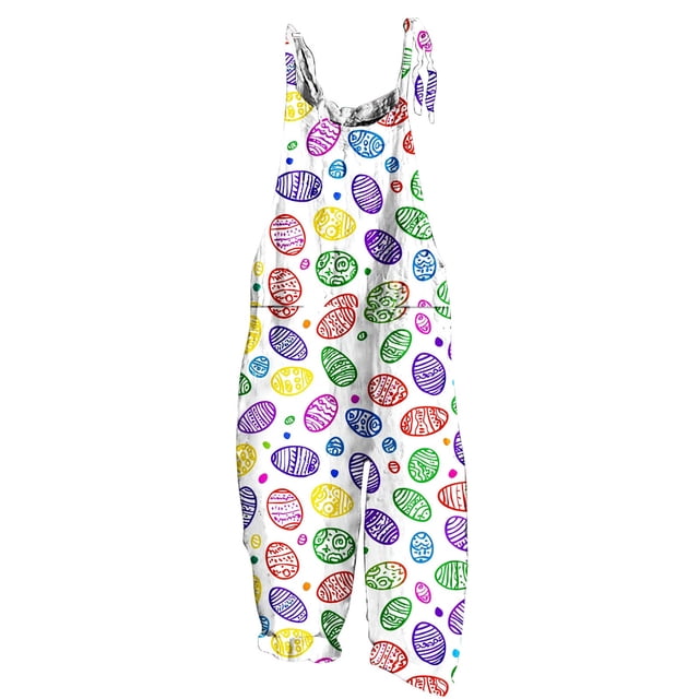 Casual Jumpsuits for Women Sleeveless Backless Loose Long Playsuits Rompers Summer Polyester