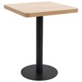 thumbnail image 1 of vidaXL Table Bistro Marron Clair 60X60 cm MDF, 1 of 4