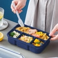 thumbnail image 4 of Deals! Gspmoly 4 Compartments In One Large Lunch Box Leakproof Lunch Box Suitable for Dining Out Work School Plastic Microwave Lunch Box Sealed Deals, 4 of 8