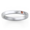 thumbnail image 3 of Stackable Birthstone Ring with Engraving - Garnet (January), 3 of 7