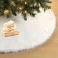 thumbnail image 4 of Holiday time White Fur Tree Skirt,48 inch, white colour, 4 of 4