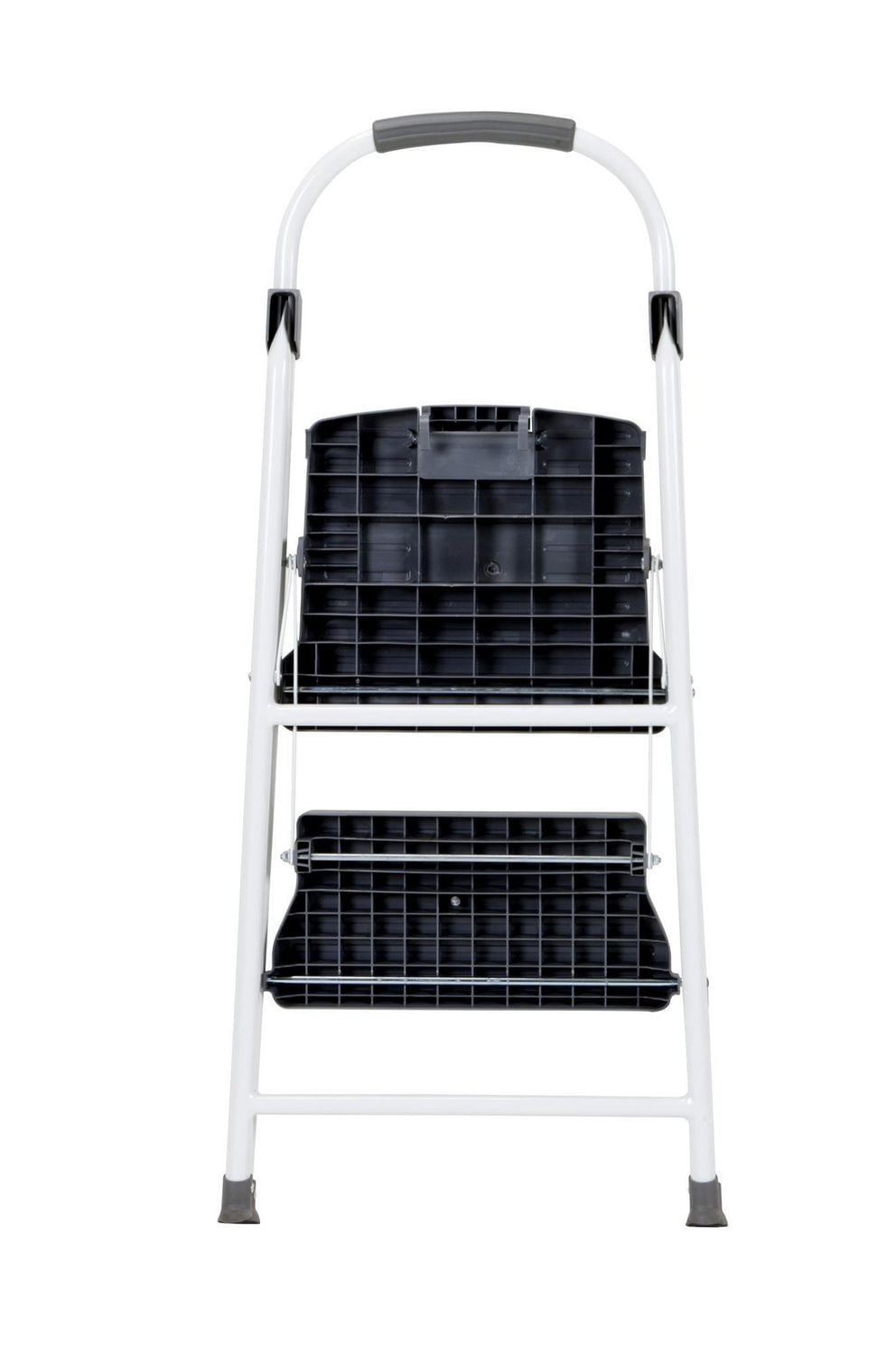 COSCO 1 Étape non-pliant en acier Escabeau avec 7ft 3in Max Reach (platine et couleur noire, acier)