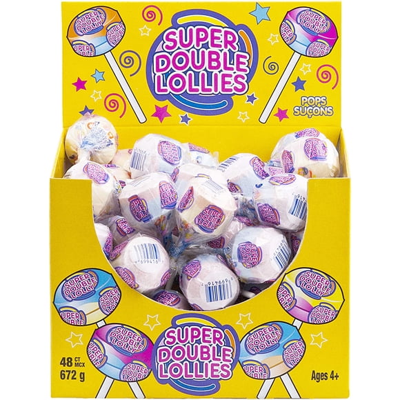 SUPER DOUBLE LOLLIES 48 ct