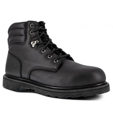 IRON AGE Bottes de Travail à Embout d'Acier pour Hommes de 6 Po avec Rétrocaveuse, Noires - IA5025