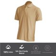 thumbnail image 3 of Basico (Beige) Polos à Col pour Femmes 100 % Coton Manches Courtes Polos de Golf pour Femmes et Adolescentes, 3 of 6