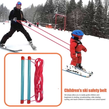 LJNYFDC Harnais de Ski Harnais de Ski pour Enfants Sangle Contrôle de Vitesse Facile à Utiliser Harnais de Ski Ceinture d'Entraînement avec Poignée pour Accessoires de Sport