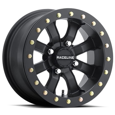 Raceline Roues A71B MAMBA UTV/ATV Roue Noir 15x7 Pouces 4x156 Pouces, Déport 0 Mm/(4"B/S)
