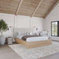 thumbnail image 2 of Bardot Queen Size Platform Bed with Upholstered Headboard, 2 of 7