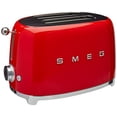thumbnail image 2 of Smeg TSF01RDUS 50's Retro Style Grille-Pain Esthétique 2 Tranches, Rouge, 2 of 3