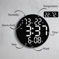 thumbnail image 4 of Wall Clock USB Powered Clock Digital Clock Non Ticking LED Digital for Living Room White, 4 of 9