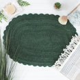 thumbnail image 3 of Design Imports Tapis de Bain Crochet Petit Ovale Vert Foncé, 3 of 4