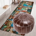 thumbnail image 4 of ziyahi Housse de Pouf Bohème Marocain Fait Main Non Rempli Café, 4 of 9