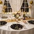 thumbnail image 1 of 20 Pieces New Year Oval Paper Plates Disposable Party Tableware for Holiday Dessert Cake Supplies, 1 of 8