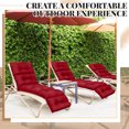thumbnail image 3 of Chaise Lounger Cushion 72.8" Sunproof Waterproof Inlife Garden Patio Rocking Chair Cushion, 3 of 9