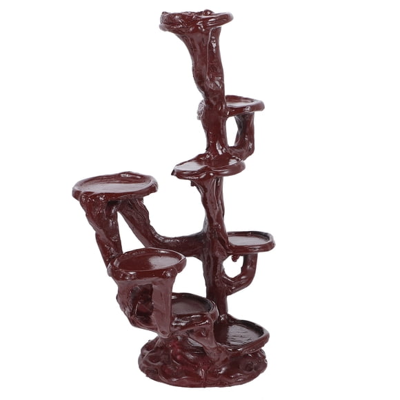 Resin Plant Stand Stable Flower Pot Base Holder Multi Layer for Indoor Outdoor