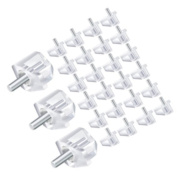 weekgood 100 Pieces Shelf Support Multipurpose Nail Fixing Pin Furniture Rack Holder Easy Installation Peg Cabinet Wardrobe